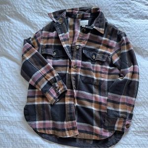 AE shacket flannel